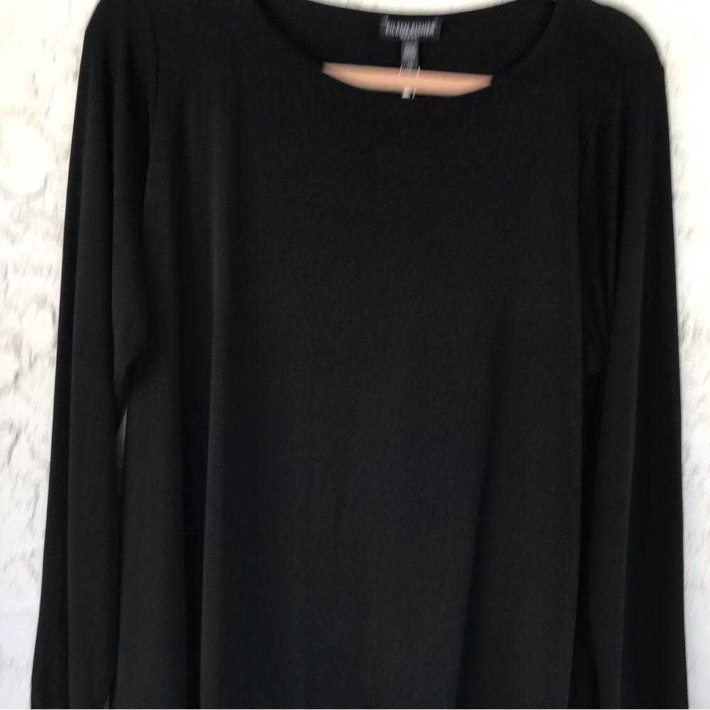 Eileen Fisher Woman Bateau Neck Silk Tunic, Sz1X, NWT - Picture 4 of 7